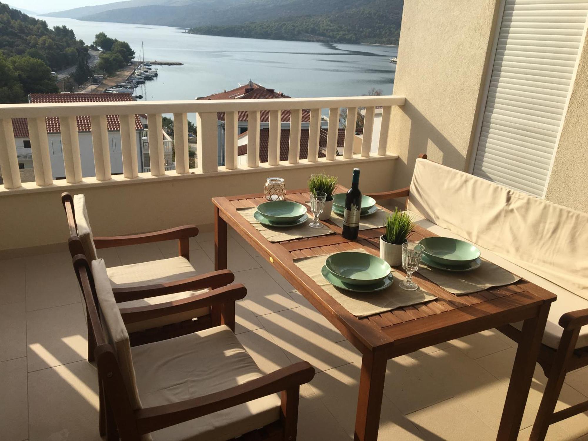 מרינה Mediterranean Apartment With Great Sea View מראה חיצוני תמונה